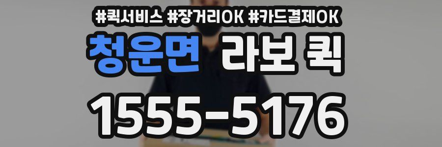 청운면 라보 퀵