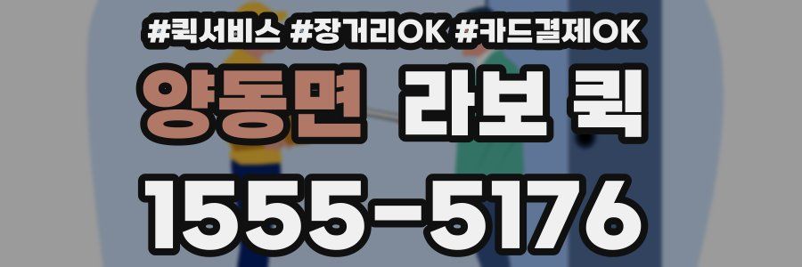 양동면 라보 퀵