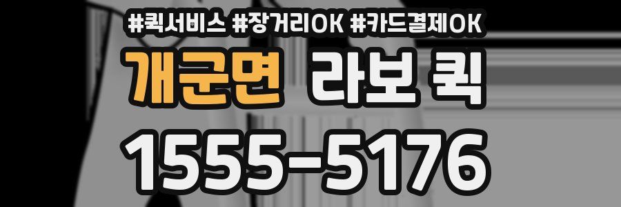 개군면 라보 퀵