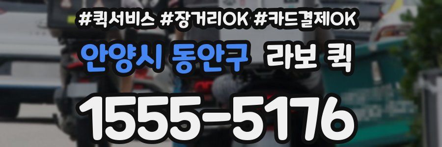 안양시 동안구 라보 퀵