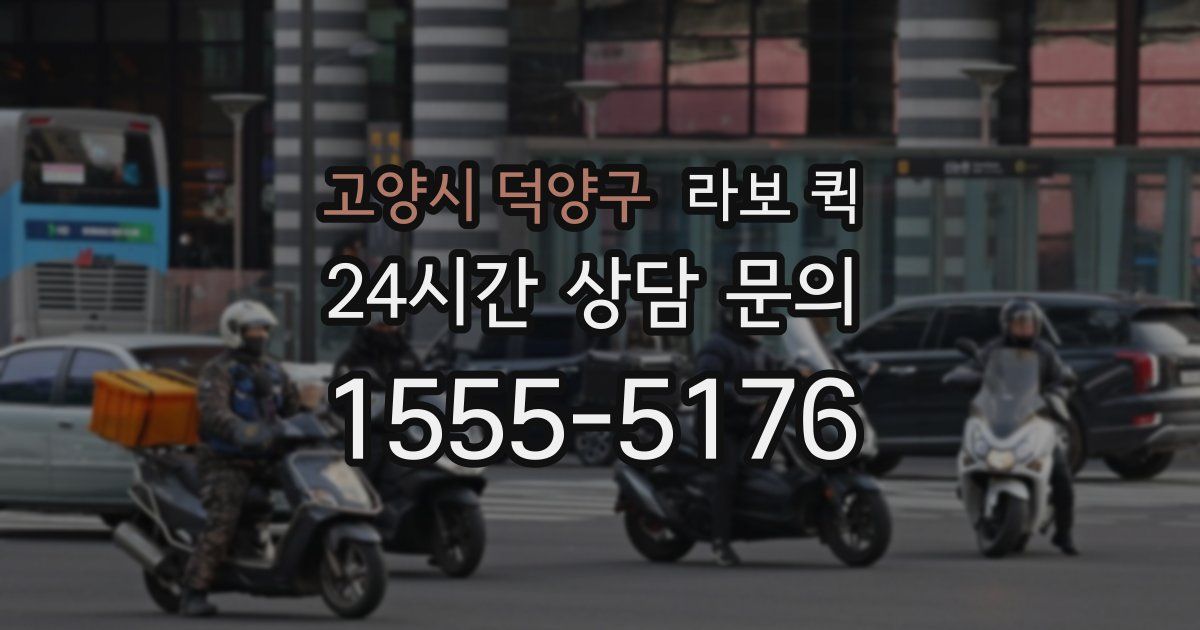 고양시 덕양구 라보 퀵