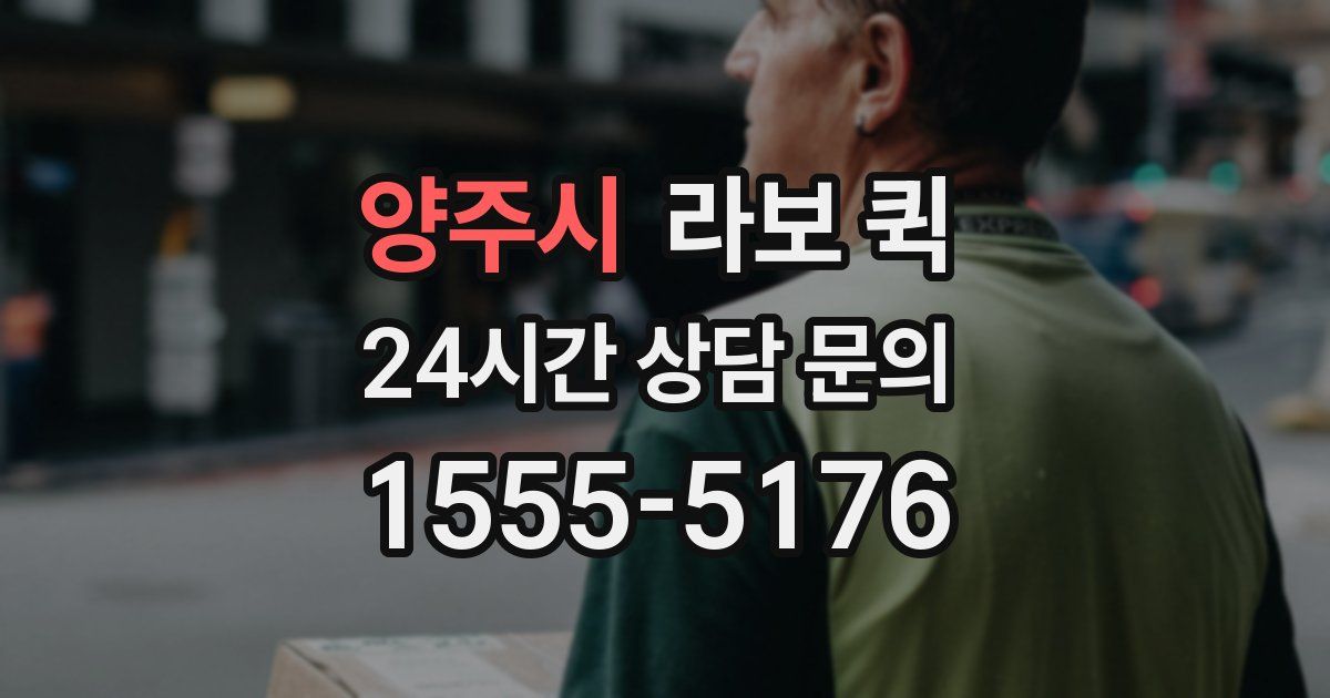 양주시 라보 퀵