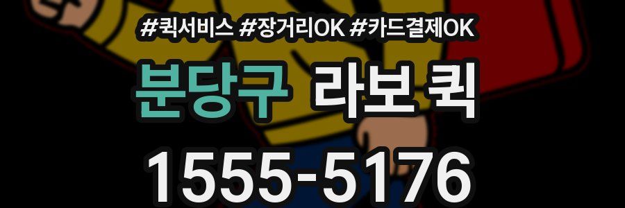 분당구 라보 퀵