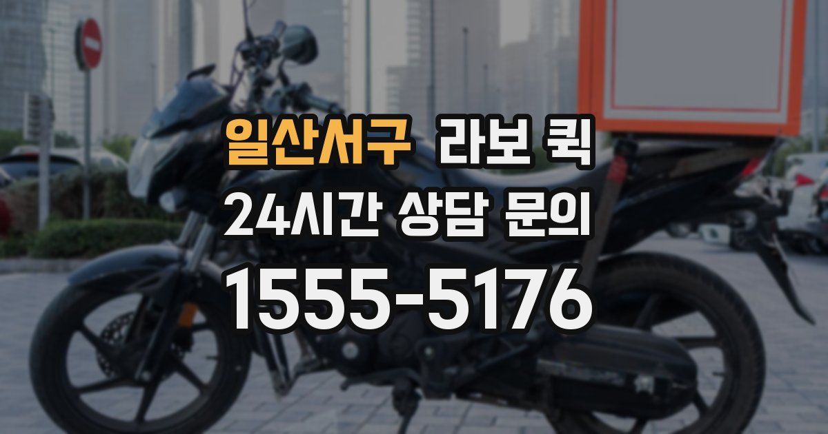 일산서구 라보 퀵