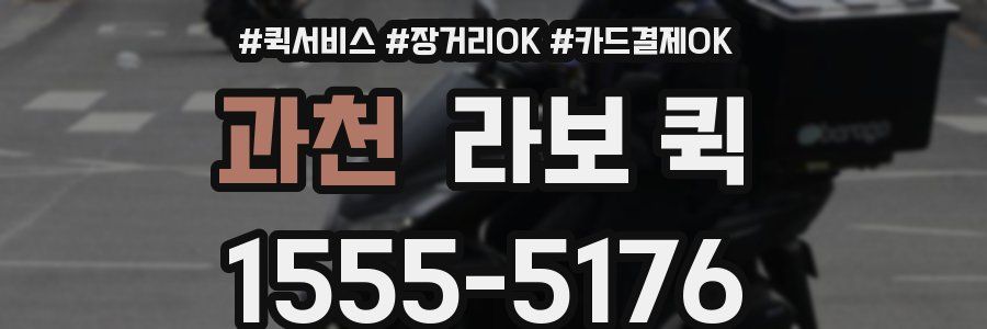 과천 라보 퀵
