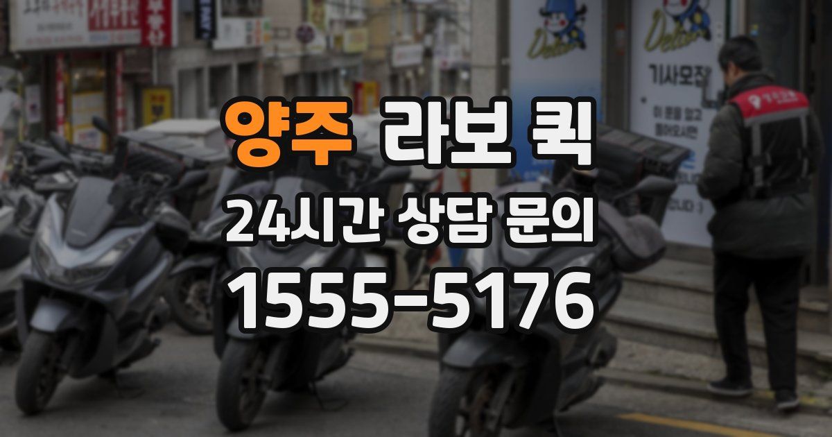 양주 라보 퀵