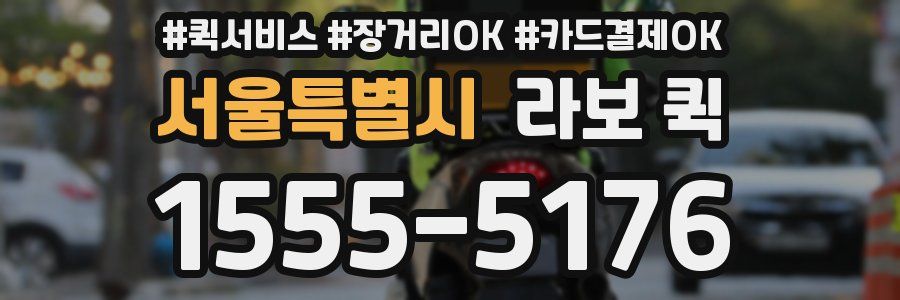 서울특별시 라보 퀵