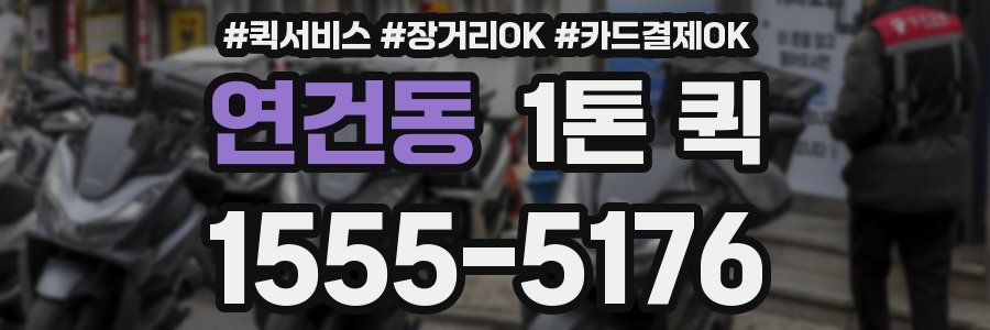 연건동 1톤 퀵