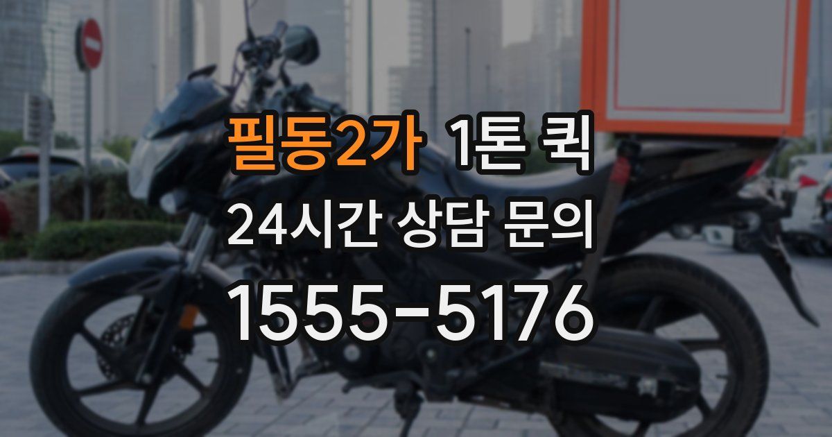 필동2가 1톤 퀵