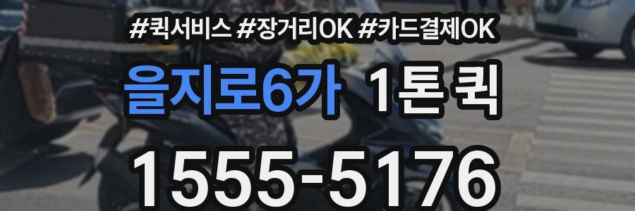 을지로6가 1톤 퀵