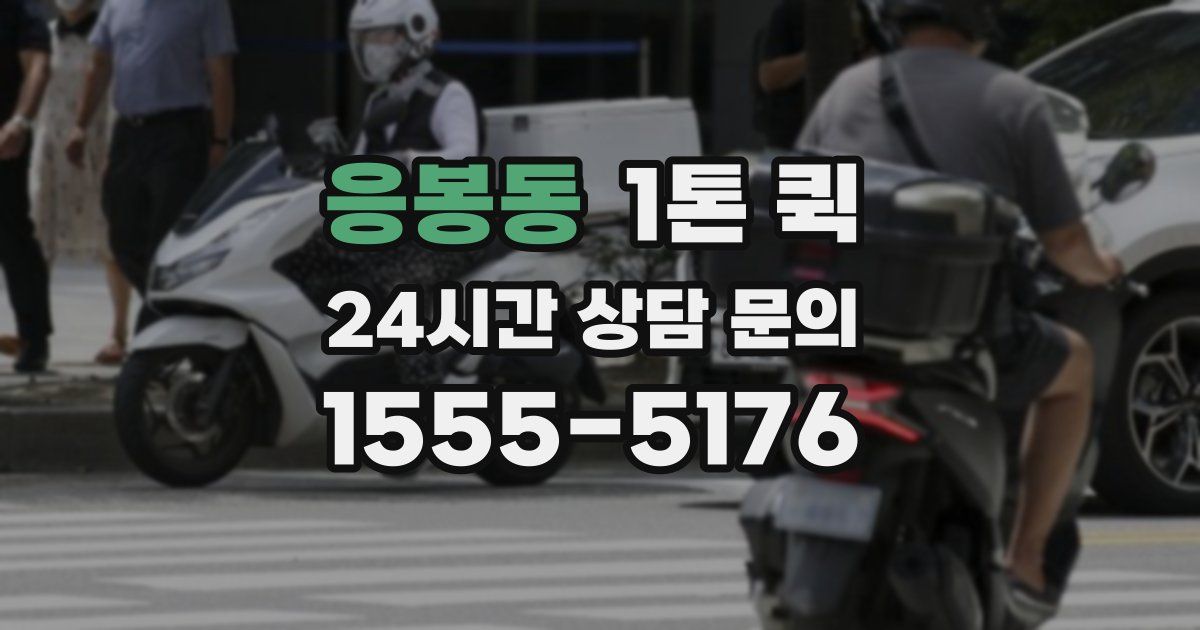 응봉동 1톤 퀵