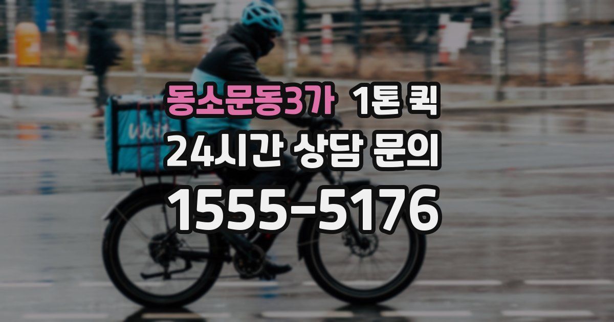 동소문동3가 1톤 퀵