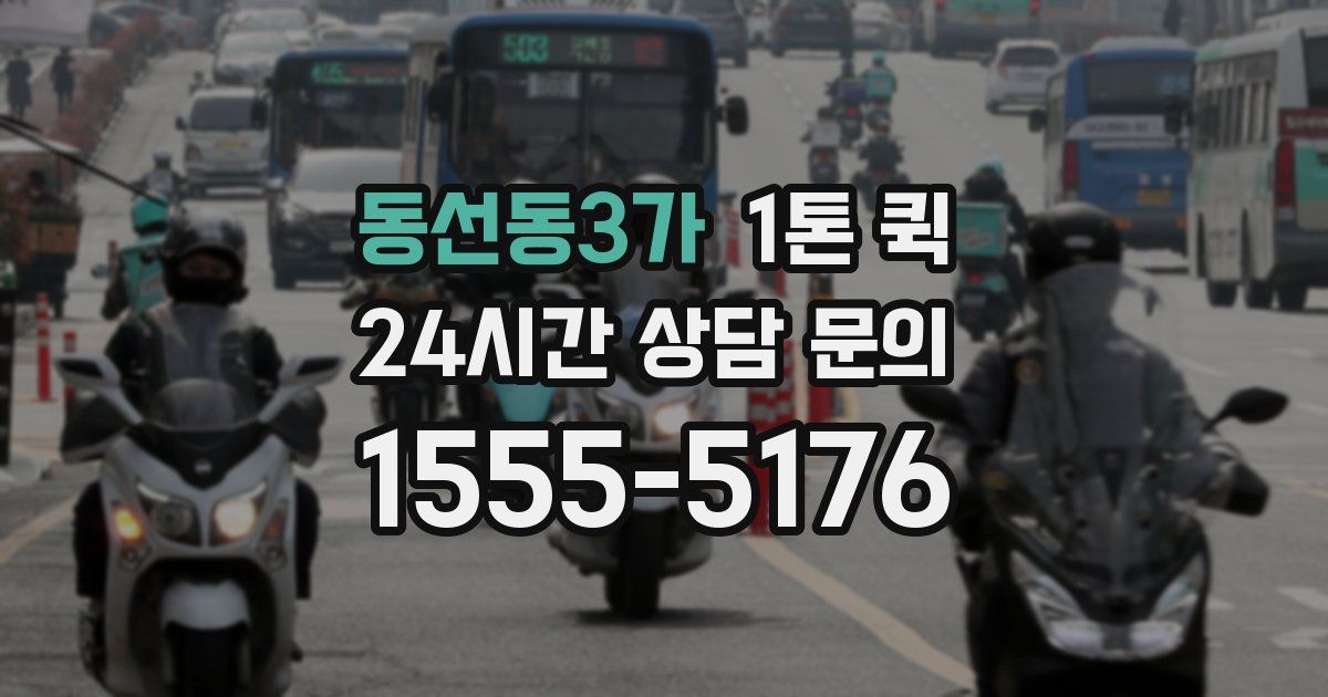 동선동3가 1톤 퀵