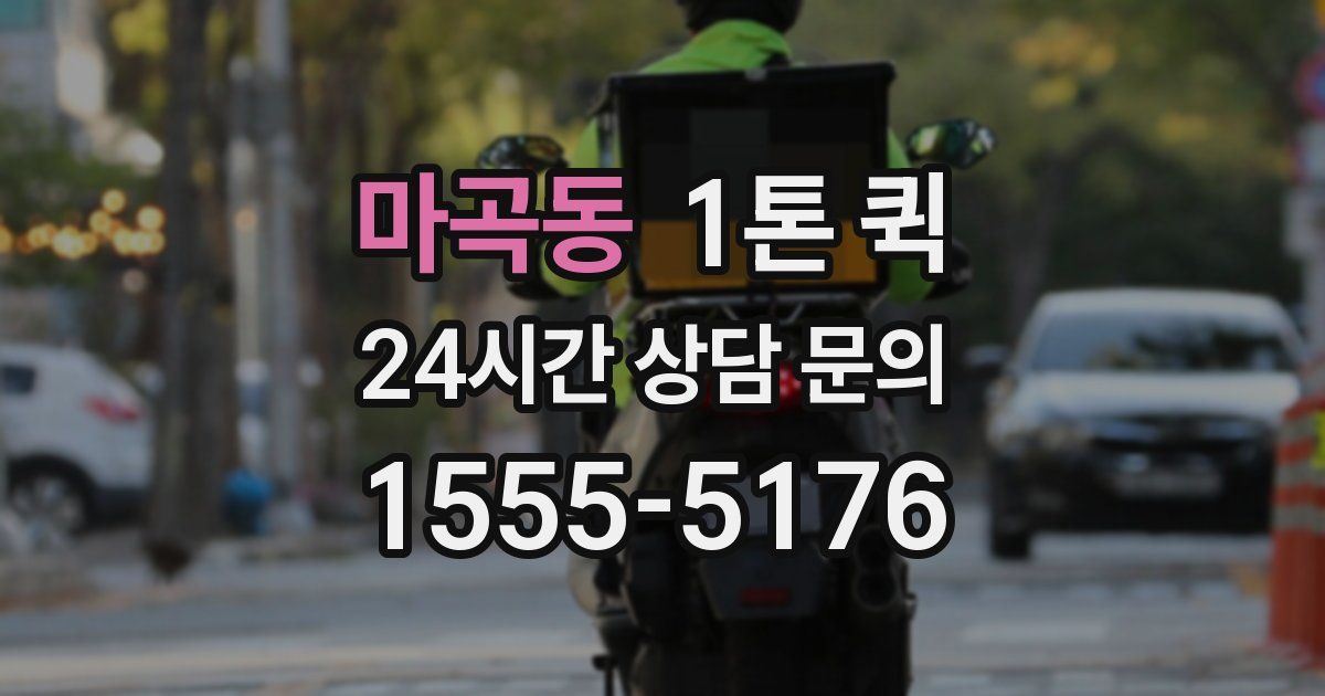 마곡동 1톤 퀵
