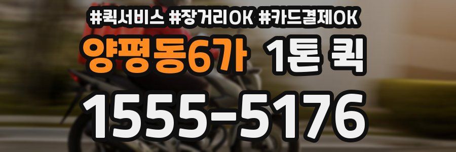 양평동6가 1톤 퀵