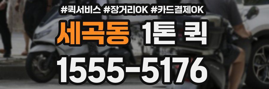 세곡동 1톤 퀵