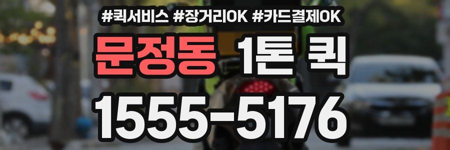문정동 1톤 퀵
