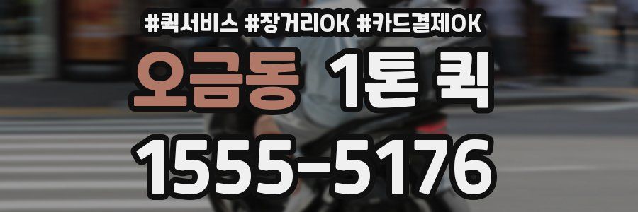 오금동 1톤 퀵