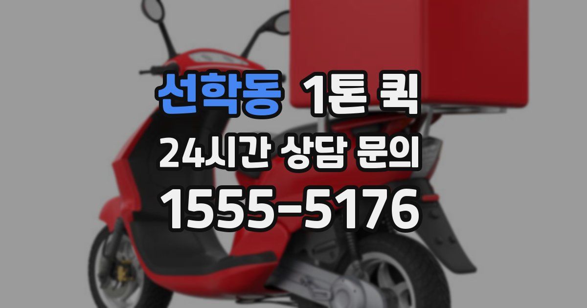 선학동 1톤 퀵