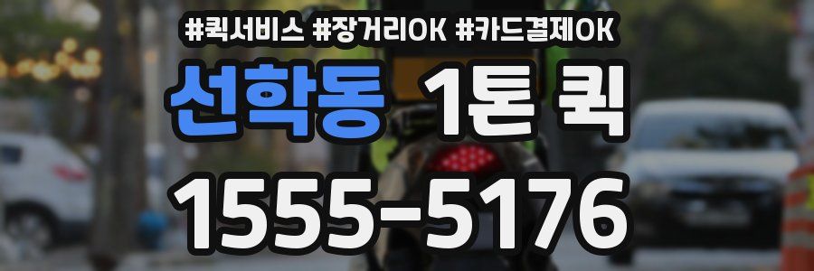 선학동 1톤 퀵