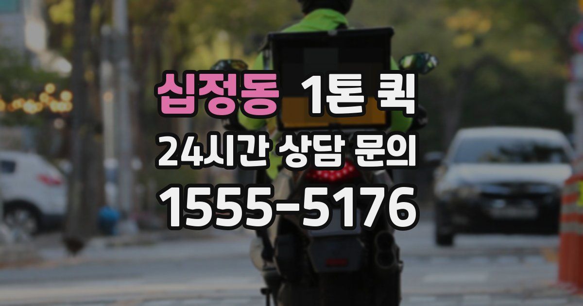 십정동 1톤 퀵
