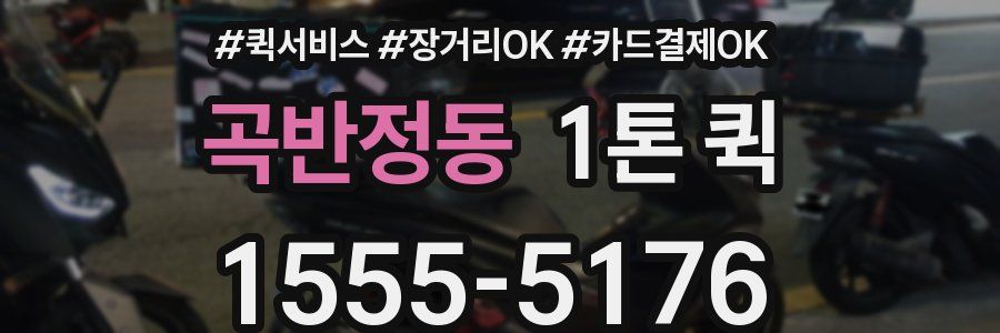 곡반정동 1톤 퀵