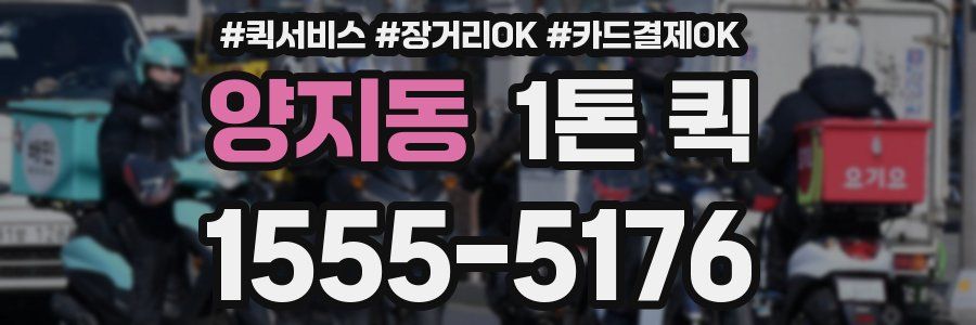 양지동 1톤 퀵