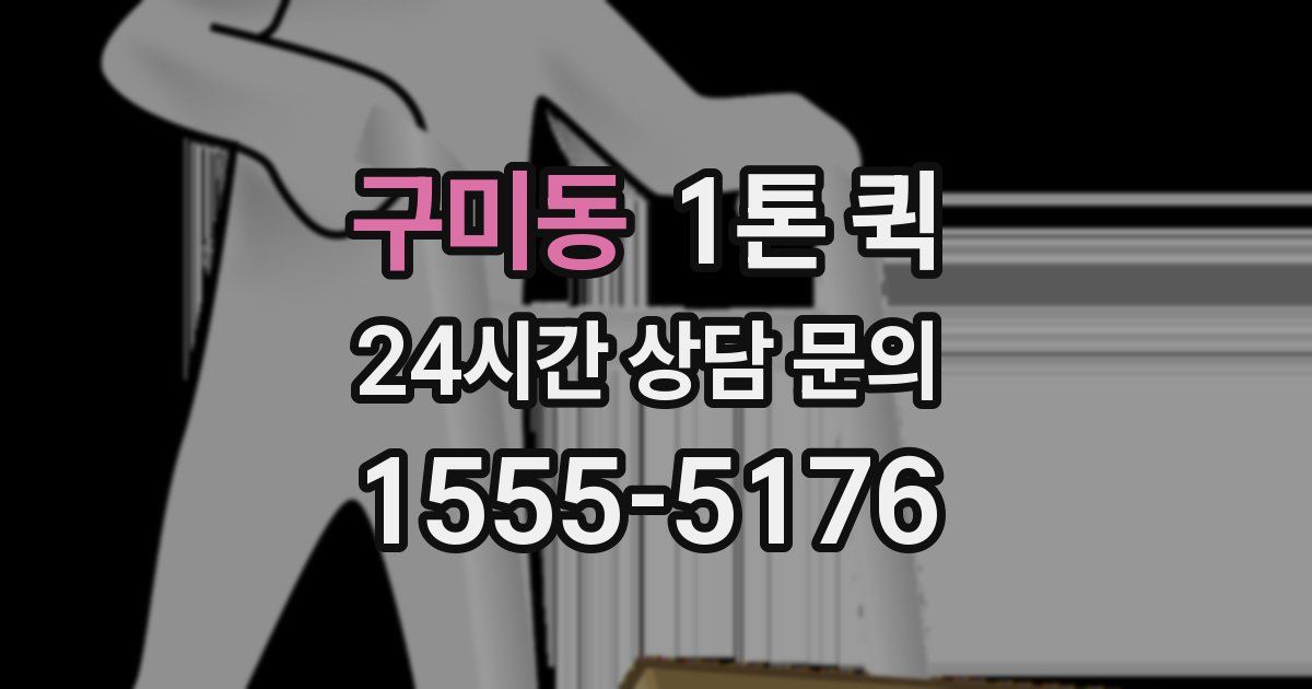 구미동 1톤 퀵
