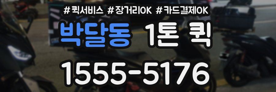 박달동 1톤 퀵