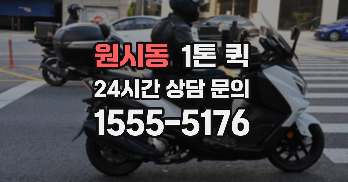 원시동 1톤 퀵