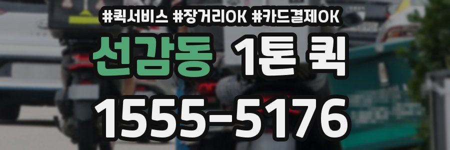 선감동 1톤 퀵