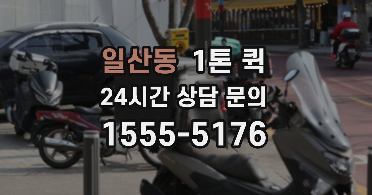 일산동 1톤 퀵