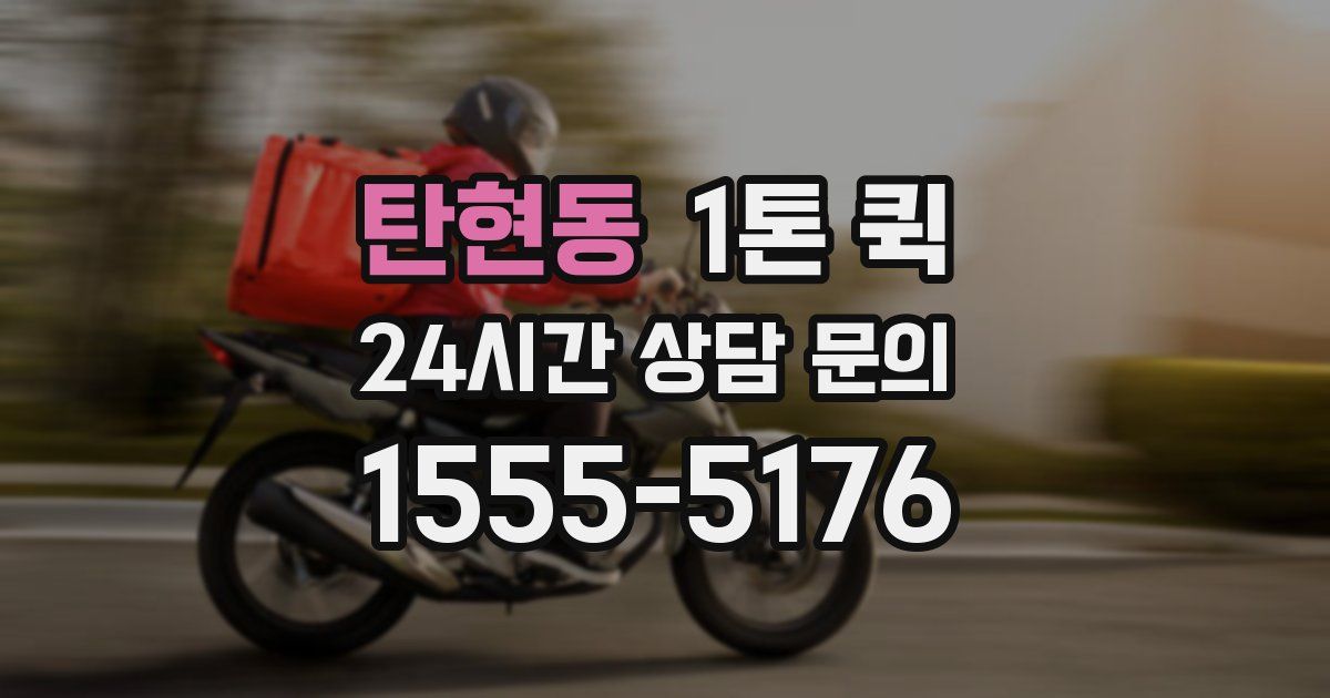 탄현동 1톤 퀵