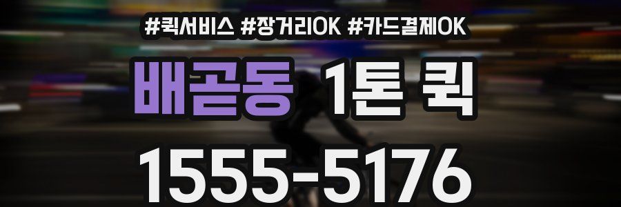 배곧동 1톤 퀵