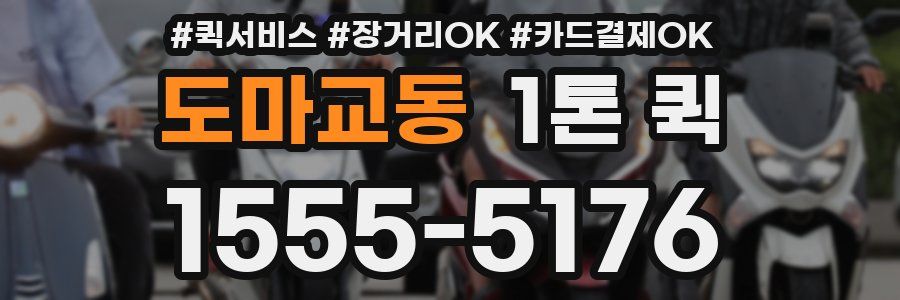 도마교동 1톤 퀵