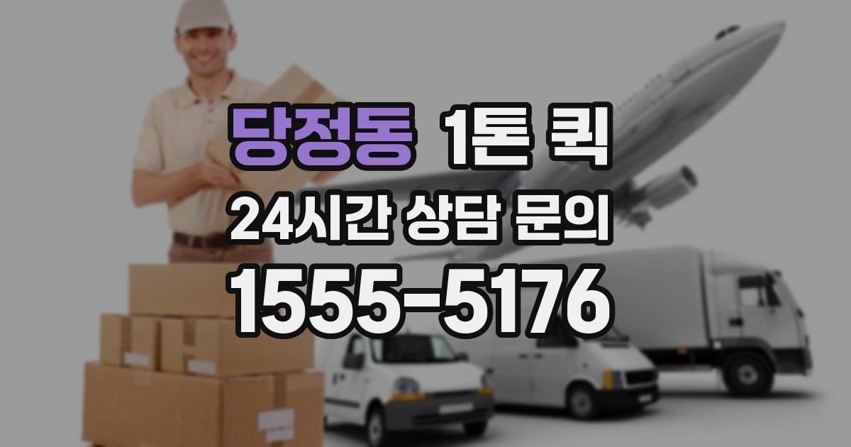 당정동 1톤 퀵