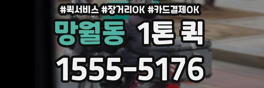 망월동 1톤 퀵