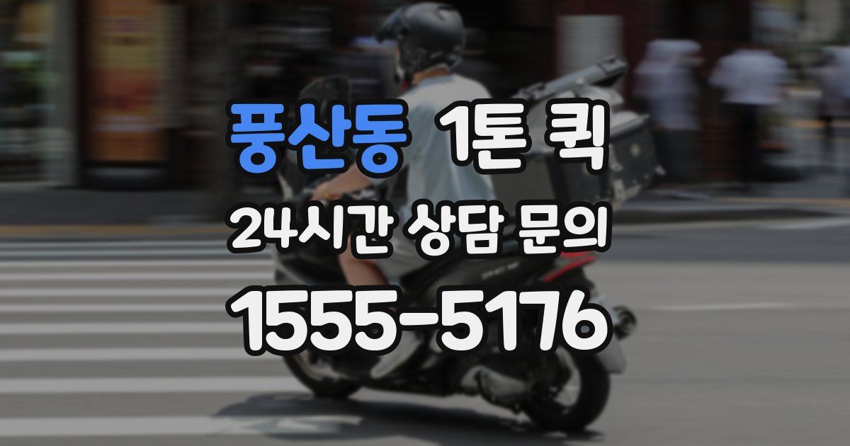 풍산동 1톤 퀵