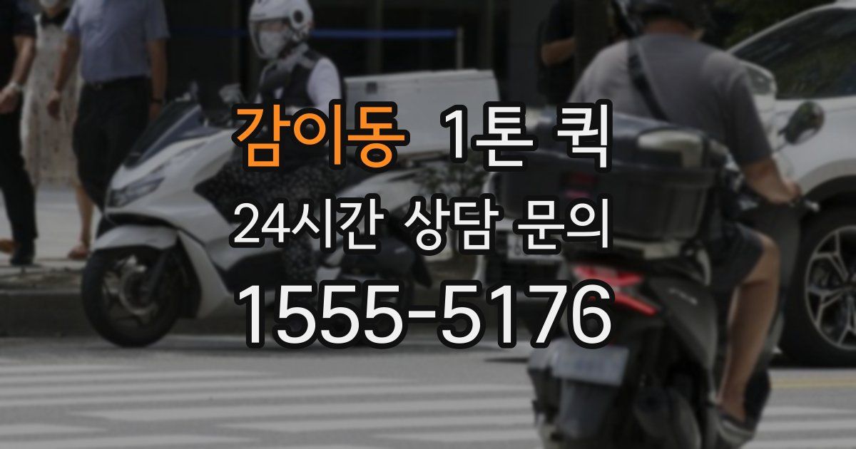 감이동 1톤 퀵