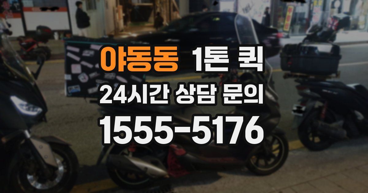 야동동 1톤 퀵