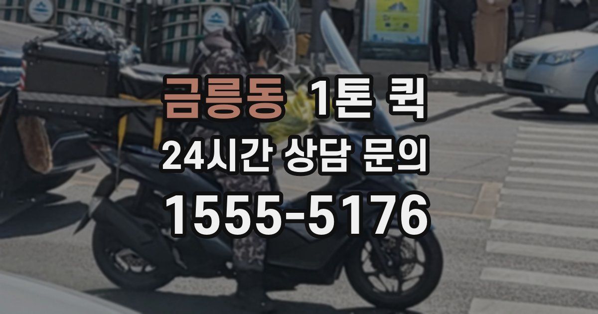 금릉동 1톤 퀵