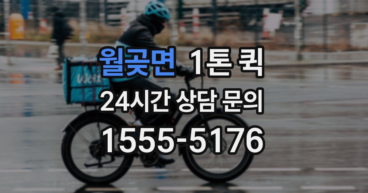 월곶면 1톤 퀵