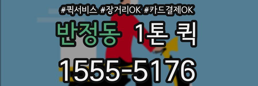 반정동 1톤 퀵