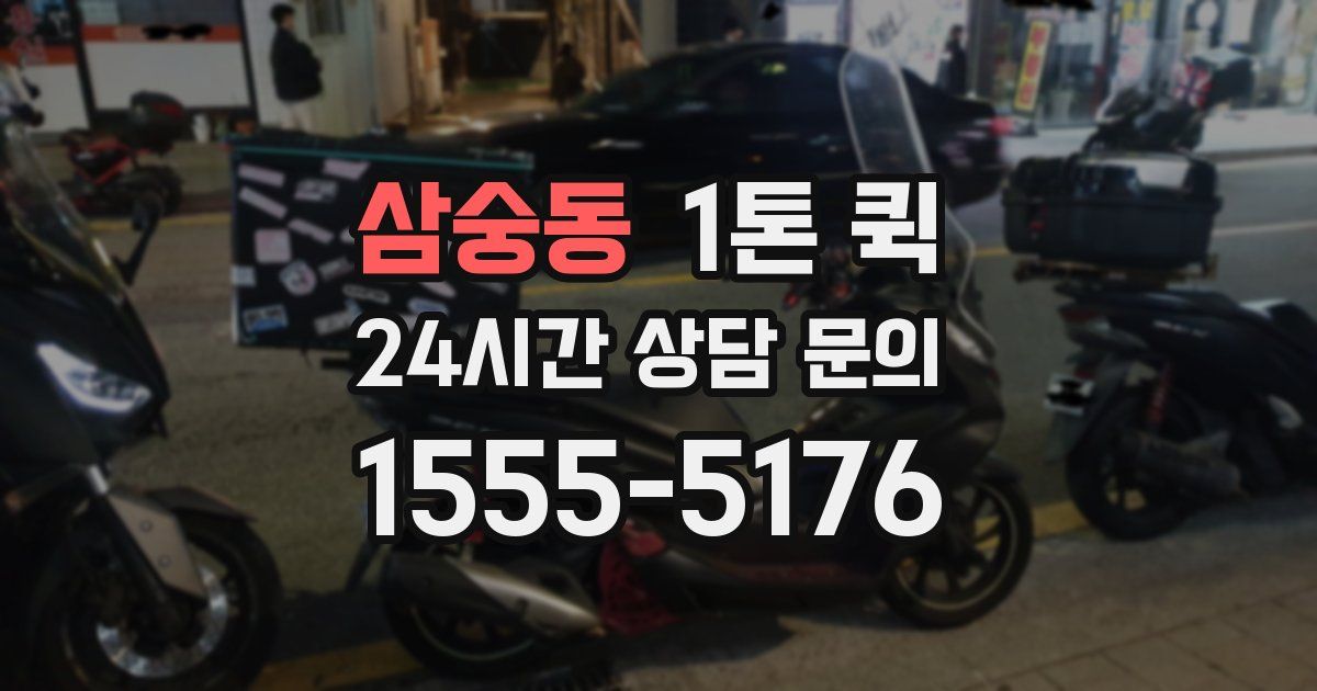 삼숭동 1톤 퀵