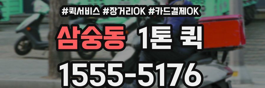 삼숭동 1톤 퀵