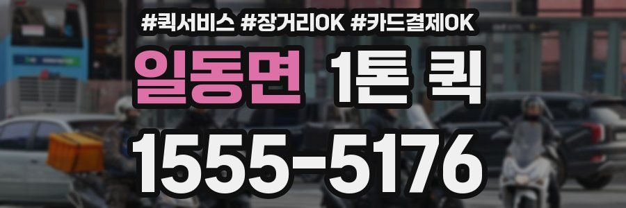 일동면 1톤 퀵