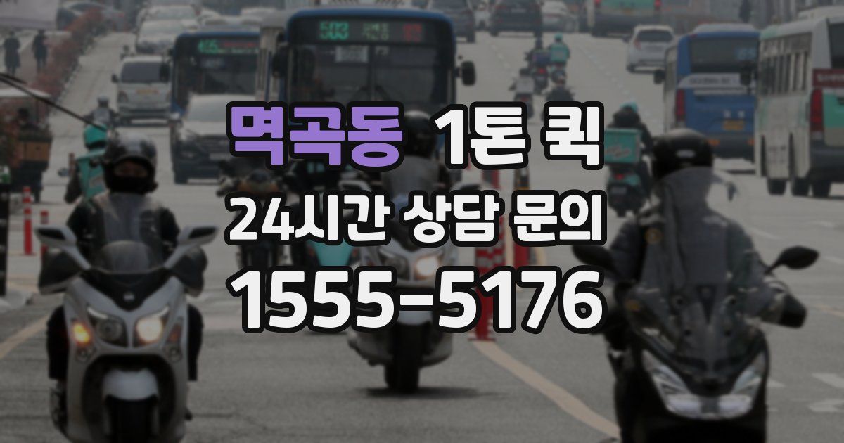 멱곡동 1톤 퀵