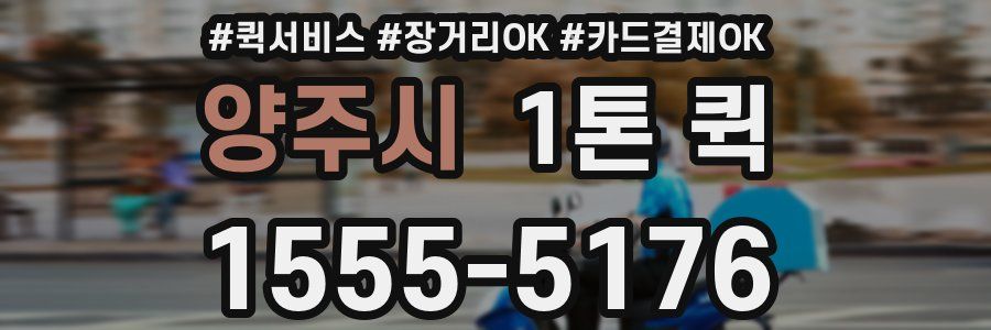 양주시 1톤 퀵