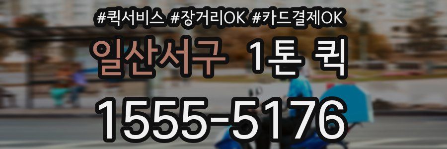 일산서구 1톤 퀵