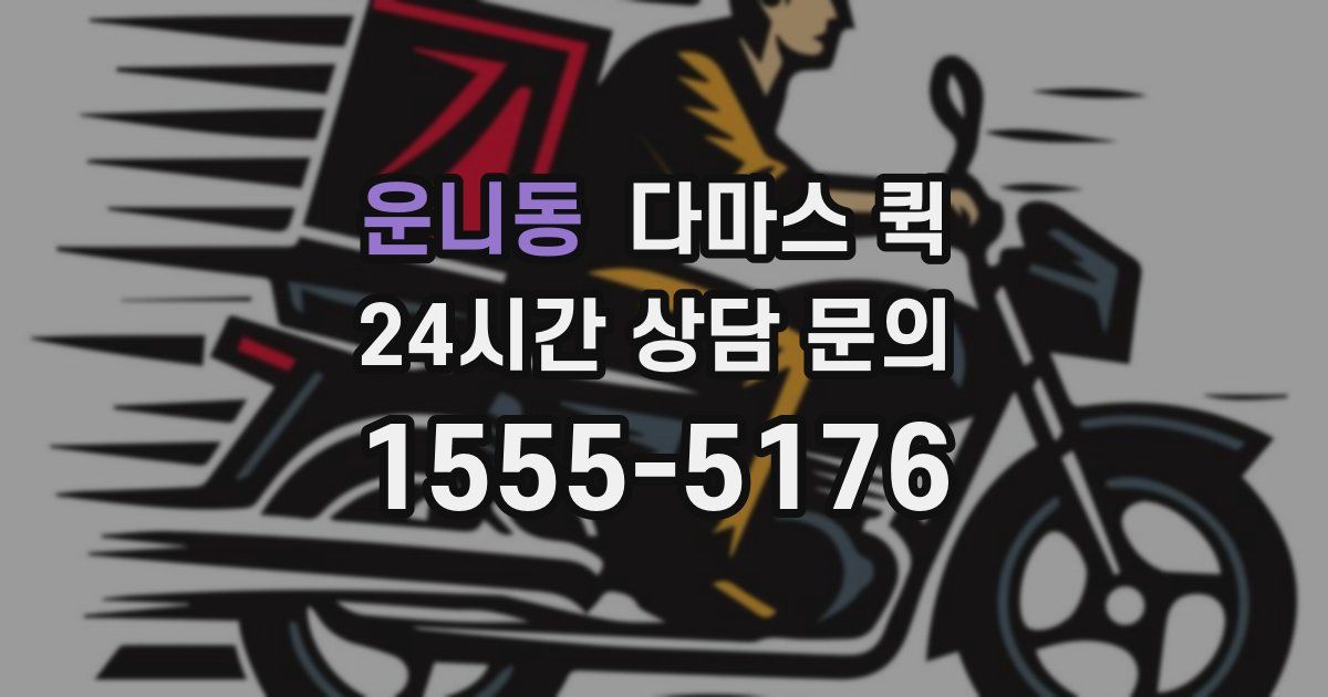 운니동 다마스 퀵